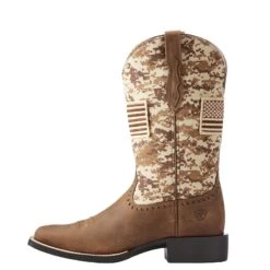 Ariat® Ladies Round Up Patriot Brown Sand Camo Flag Boots 10023368 -Ariat Style 57 3f97aa39 5c9e 452a 94e0 a4a51d929e54