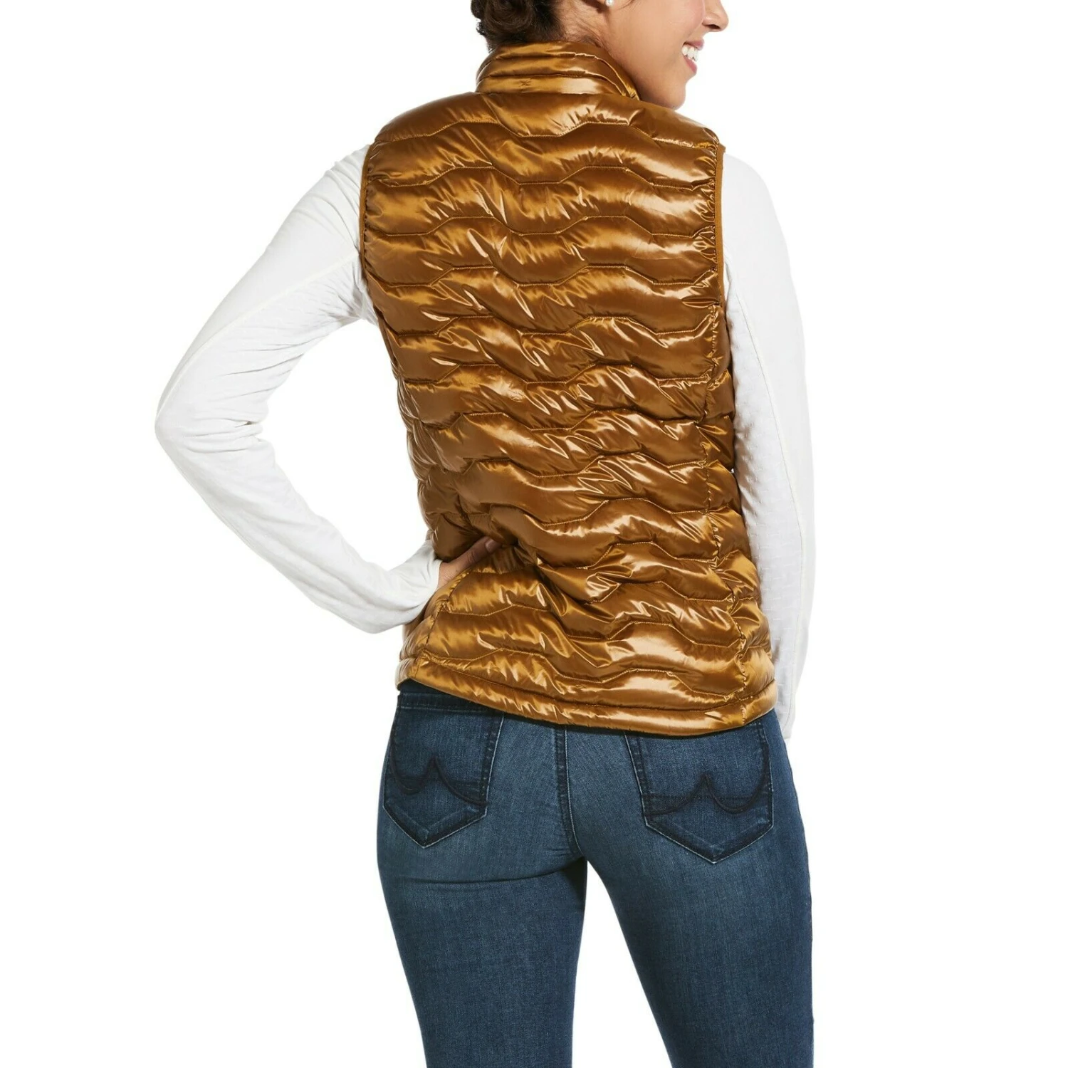 Ariat® Ladies Ideal 3.0 Down Insulated GoldVest 10032645 2 Ariat® Ladies Ideal 3.0 Down Insulated GoldVest 10032645 - Image 2