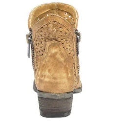 Circle G By Corral Ladies Tan Cutout Shortie Boot Q0002 -Ariat Style 57 46b2a59f e130 485e a093 7e9a2db7aeba