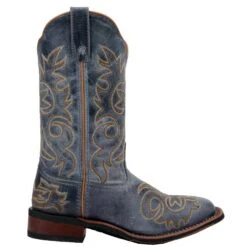 Laredo Ladies Ella Navy Embroidered Square Toe Western Boots 5676 -Ariat Style 57 6198b2ec 8d42 4f74 b416 7f9eaf458d03