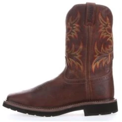 Justin Men's Stampede Driller Tan Soft Square Toe Work Boots SE4681 -Ariat Style 57 6 d1b1fcc4 025d 49c4 9500 5cc09c446b85