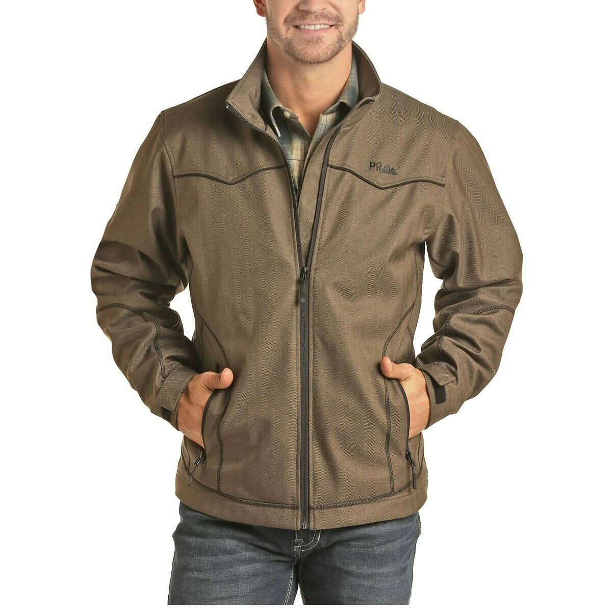 Powder River Outfitters Men's Camel Softshell Jacket 92-6700-25 1 Powder River Outfitters Men's Camel Softshell Jacket 92-6700-25