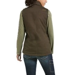 Ariat® Ladies Rebar™ DuraCanvas™ Insulated Brown Work Vest 10032920 -Ariat Style 57 b1f01ea6 b946 46e8 a9e3 83be49f08c16