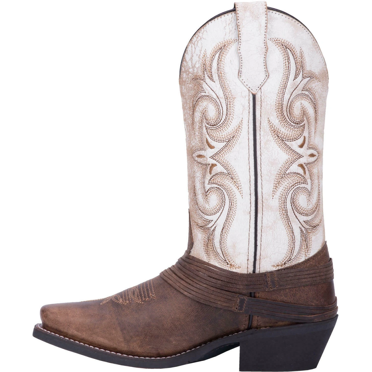 Laredo Ladies Myra Brown & Sand White Western Boots 51091 5 Laredo Ladies Myra Brown & Sand White Western Boots 51091 - Image 5