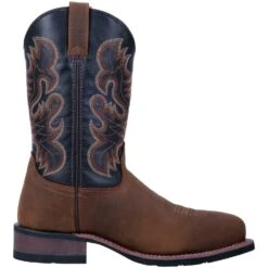 Laredo Men's Rockwell Distressed Brown & Black Square Toe Boots 69438 -Ariat Style 57 bbe9529f 4d12 493b 9d5e 1235415e84d3