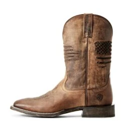 Ariat® Men's Circuit Patriot Weathered Tan Boots 10029699 -Ariat Style 57 c2834abb 0a66 45b5 94bb b418d0d9ca73