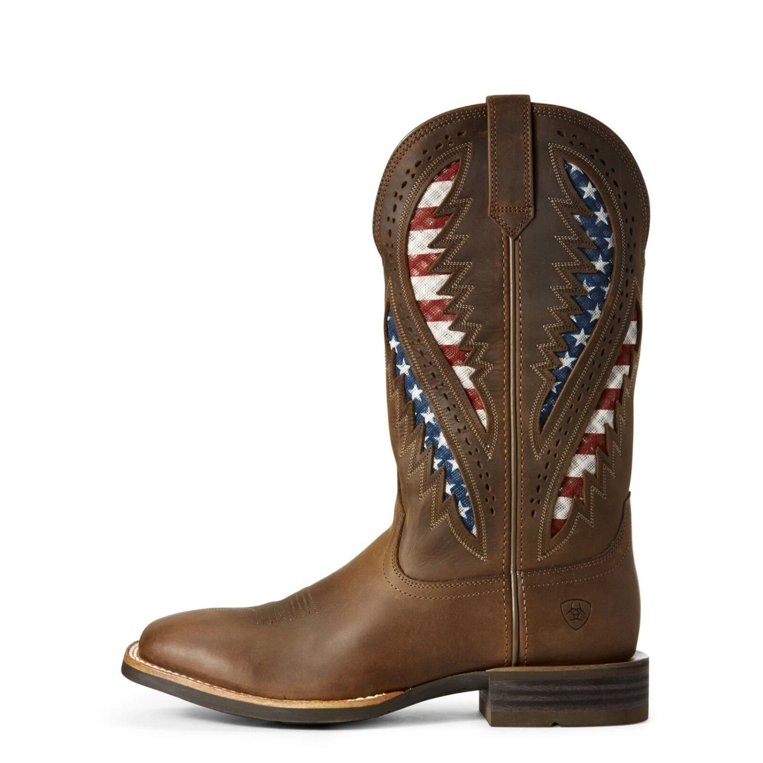Ariat® Men's Quickdraw VentTEK® Brown Patriotic Flag Boots 10027165 3 Ariat® Men's Quickdraw VentTEK® Brown Patriotic Flag Boots 10027165 - Image 3