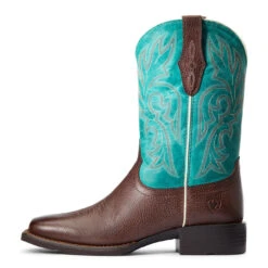 Ariat® Ladies Turquoise & Dark Cottage Cattle Drive Boots 10033870 -Ariat Style 57 eaadc67d a6f9 4c2e a193 5d964a868669