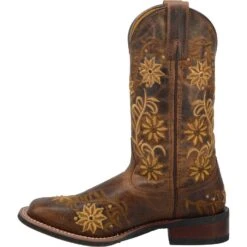 Laredo Ladies Brown Secert Garden Square Toe Boot 5822 -Ariat Style 57 ff935310 66b2 46c0 8704 da5e750bfc5b