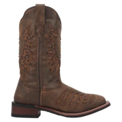 Laredo® Ladies Emmylou Leopard Print Inlay Brown Western Boots 5889 7 Laredo® Ladies Emmylou Leopard Print Inlay Brown Western Boots 5889 -Ariat Style 5889b