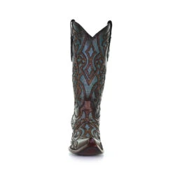 Corral Boots Corral Ladies Turquoise & Brown Embroidery & Studs Leather Boots C3750 -Ariat Style 7c5c15e6411596e342c1292faa52dde7