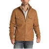 Powder River Outfitters Men's Solid Wool Camel Coat Jacket 92-1012-25