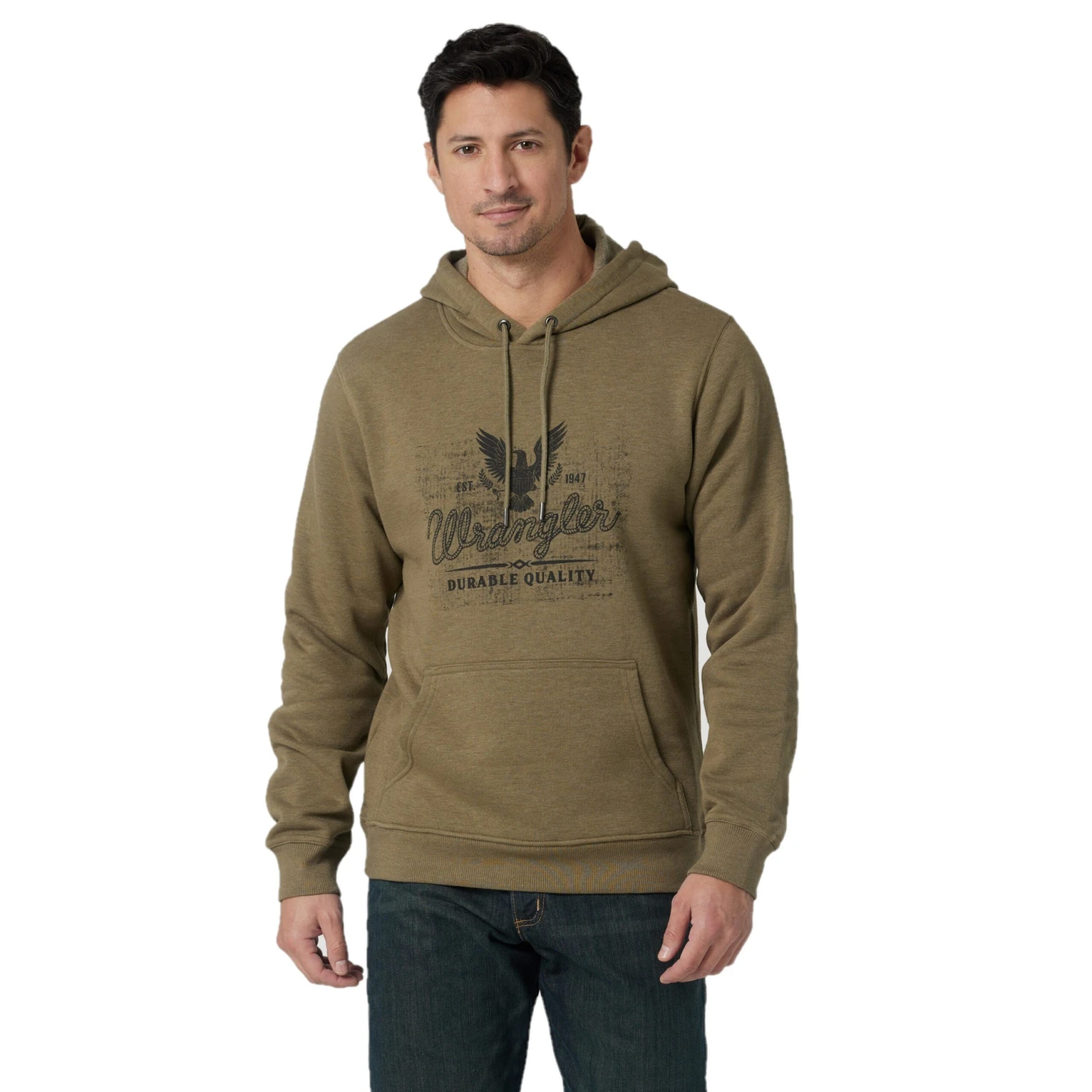 Wrangler® Men's BH Burnt Olive Pullover Hoodie 112319201 1 Wrangler® Men's BH Burnt Olive Pullover Hoodie 112319201