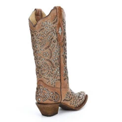 Corral Boots Corral Ladies Josefina Brown Glitter Inlay Boots A3352 -Ariat Style A3352 3