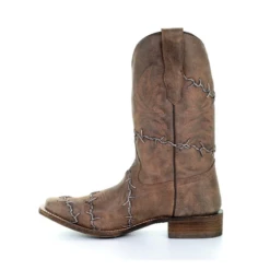 Corral Boots Corral® Men's Brown Woven Barbed Wire Design Square Toe Boots A3532 7 Corral Boots Corral® Men's Brown Woven Barbed Wire Design Square Toe Boots A3532 -Ariat Style A3532d