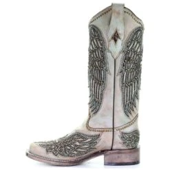 Corral Boots Corral Ladies Turquoise Cross & Wings Overlay & Studs Boots A3743 -Ariat Style A3743 3
