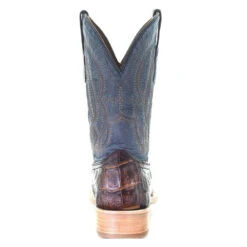 Corral Boots Corral Men's Caiman Embroidered Brown & Blue Western Boots A4057 -Ariat Style A4057 back