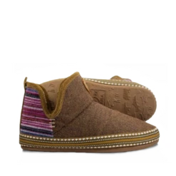 Ariat Ladies Fleece Denim Stripe Bootie Slipper AR2238-212