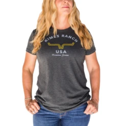 Kimes Ranch® Ladies Arch Black T-Shirt ARCH-BLK