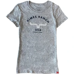 Kimes Ranch® Ladies Arch Heather Grey T-shirt ARCH-HEA