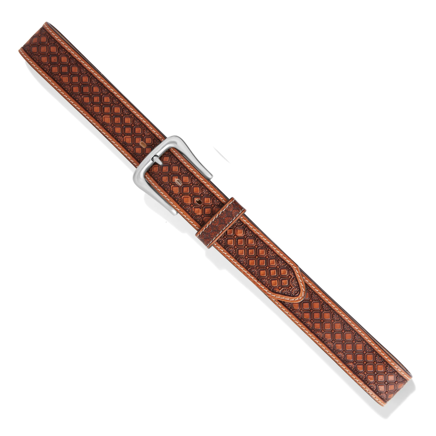 Brighton® Men's Saddle Creek Tan Leather Belt C14104 3 Brighton® Men's Saddle Creek Tan Leather Belt C14104 - Image 3