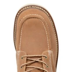 Carolina Men's AMP Tan 6" Waterproof Moc Toe Wedge Work Boots CA7041 9 Carolina Men's AMP Tan 6" Waterproof Moc Toe Wedge Work Boots CA7041 -Ariat Style CA7041 Top
