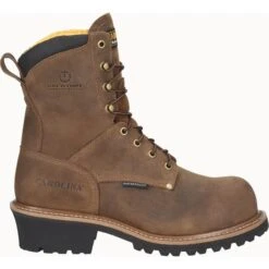 Carolina Men's Poplar 8" Waterproof Brown Logger Work Boots CA9052 8 Carolina Men's Poplar 8" Waterproof Brown Logger Work Boots CA9052 -Ariat Style CA9052 Profile