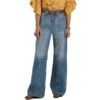 Cruel Denim Ladies Wide Leg Light Stonewash Jeans CB19154001