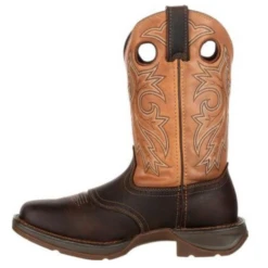 Durango® Men's Western 11" Brown & Tan Saddle Square Toe Boots DB4442 -Ariat Style DB4442e