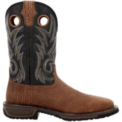 Durango Men's Brown & Black Steel Toe Work Boots DDB0401 -Ariat Style DDB0401 side 2