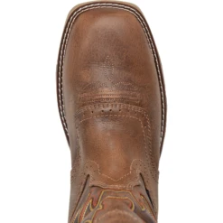 Double H® Phantom Rider Dino Golden Tan Square Toe Roper Boots DH5378 -Ariat Style DH5378 1
