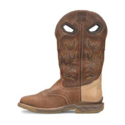 Double H® Phantom Rider Dino Golden Tan Square Toe Roper Boots DH5378 -Ariat Style DH5378 5