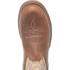 Double H® Men's PROPHECY 11" U Toe Brown & Tan Roper Boots DH5385 -Ariat Style DH5385 1