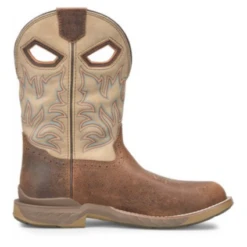 Double H® Men's PROPHECY 11" U Toe Brown & Tan Roper Boots DH5385 -Ariat Style DH5385 5