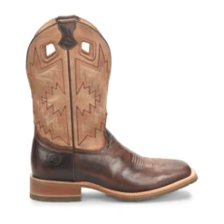 Double H Men's Winston Wide Square Toe Brown Roper Boots DH7023 -Ariat Style DH7023 500xauto Profile