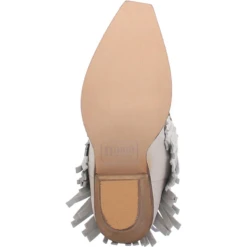 Dingo® Ladies Gypsy Almond Toe Fringed White Boots DI737-WHT -Ariat Style DI737 WHT 6