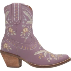 Dingo® Ladies Primrose Floral Print Lavender Western Bootie DI748-PU4 -Ariat Style DI748 PU4 1