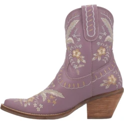 Dingo® Ladies Primrose Floral Print Lavender Western Bootie DI748-PU4 -Ariat Style DI748 PU4 2
