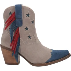 Dingo® Ladies Grey Glory Fringe Bootie DI767-GY 10 Dingo® Ladies Grey Glory Fringe Bootie DI767-GY -Ariat Style DI767 GY 1