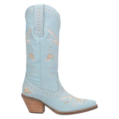 Dingo Ladies Full Bloom Blue Almond Round Toe Boots DI939-BLOOM -Ariat Style DI939b