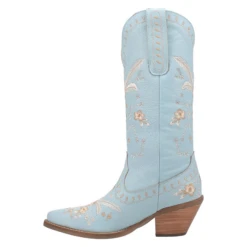 Dingo Ladies Full Bloom Blue Almond Round Toe Boots DI939-BLOOM -Ariat Style DI939c
