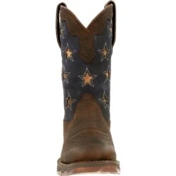 Durango® Ladies Rebel Vintage Flag Brown Western Boots DRD0409 -Ariat Style DRD0409 front