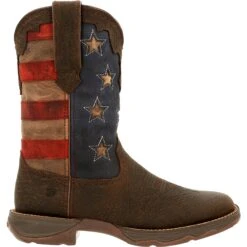 Durango® Ladies Rebel Vintage Flag Brown Western Boots DRD0409 -Ariat Style DRD0409 profile