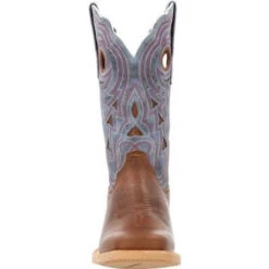 Durango Ladies Rebel Golden Brown An Periwinkle Western Boot DRD0422 -Ariat Style DRD0422 3 LARGE d2793bbb 265c 40c8 b00d 23b1e2b08887