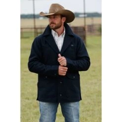 Miller Ranch By Cinch Men's Navy Wool Ranch Jacket DWJ2008003 -Ariat Style DWJ2008003