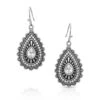 Montana Silversmiths Ladies Primal Teardrop Silver Earrings ER5039