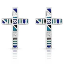 Montana Silversmiths® Legends Color Cross Earrings ER5094