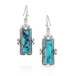 Montana Silversmiths® Looking Glass Turquoise Earrings ER5379