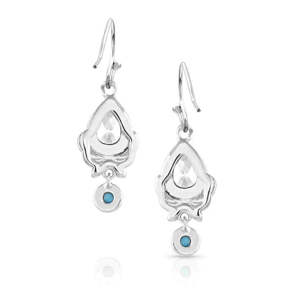 Montana Silversmiths® Western Zen Crystal Turquoise Earrings ER5386 2 Montana Silversmiths® Western Zen Crystal Turquoise Earrings ER5386 - Image 2