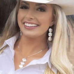 Montana Silversmiths® Hailey's Conchos Earrings ER5387 -Ariat Style ER5387 mod